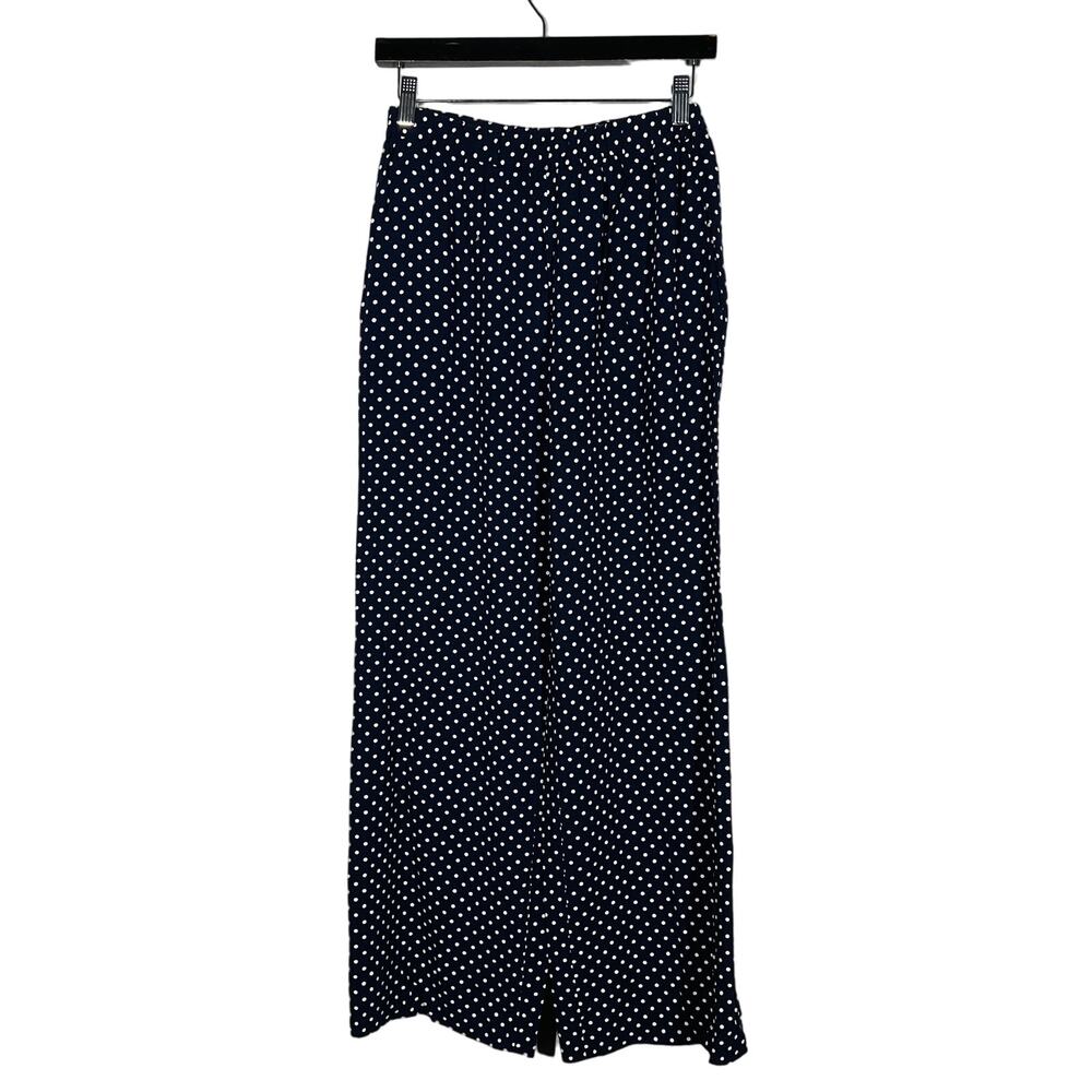Cynthia Rowley Wide Leg Casual Pants Lounge Loose Fit Navy - S